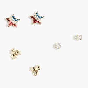 New JCrew set of three earrings